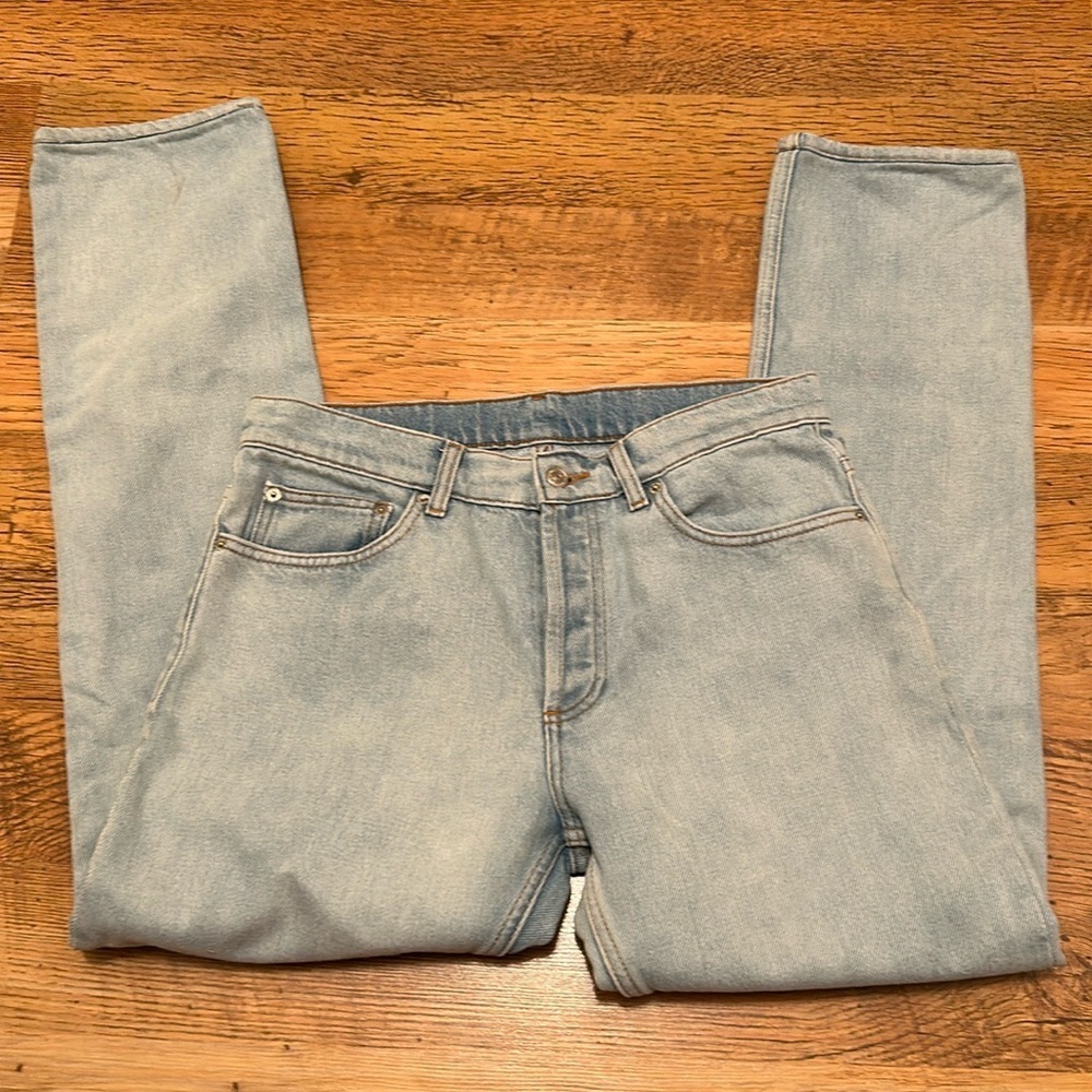 Sandro Light Wash High Rise Denim Jeans GG